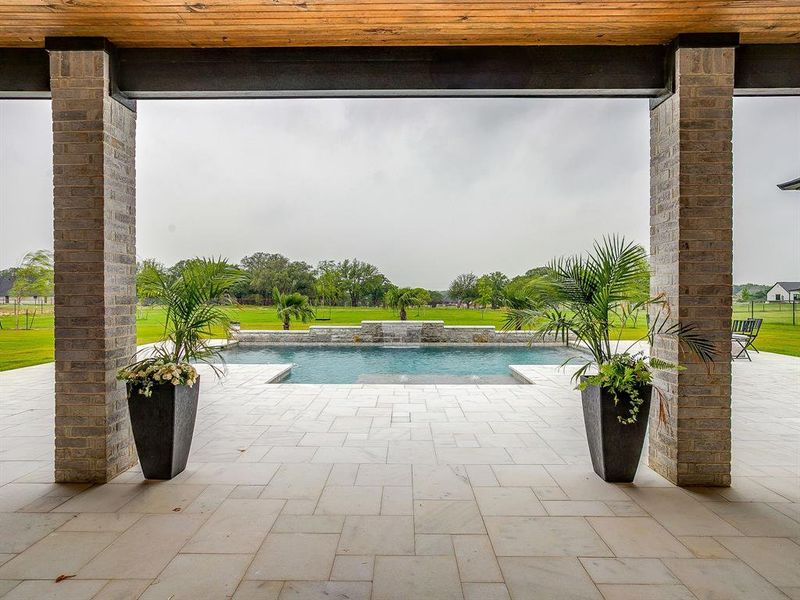 Exterior details and patio area of a home in Santana Ridge, Brock (Image 21).