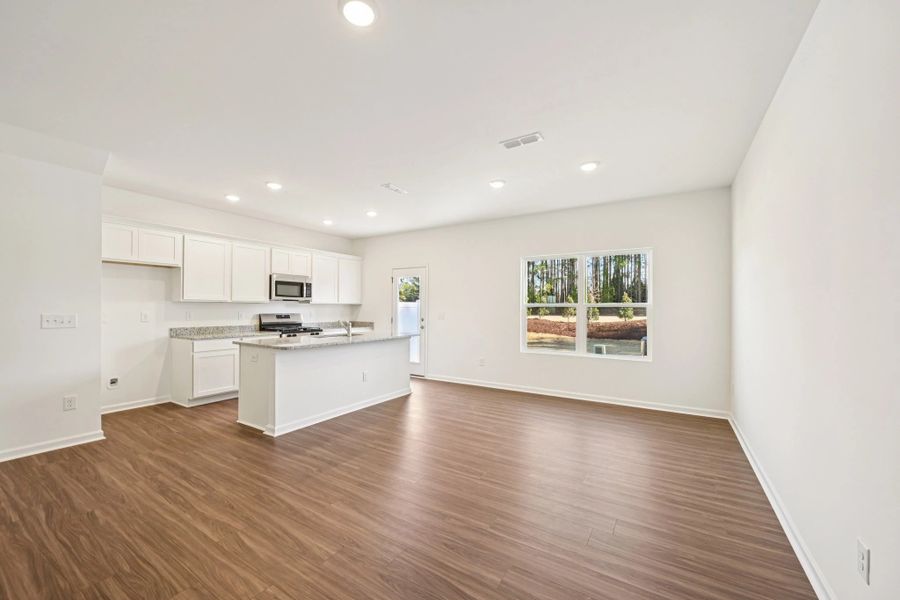 Spacious, unfurnished interior of a new home in Towns at Crescent Mills, Wilson's Mills (Image 16). Spacious, unfurnished interior of a new home in Towns at Crescent Mills, Wilson's Mills (Image 16).