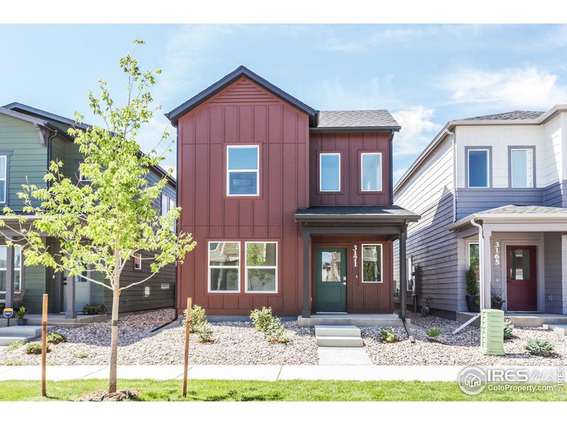 Front exterior of a new home in , Fort Collins, CO, highlighting curb appeal (Image 22).