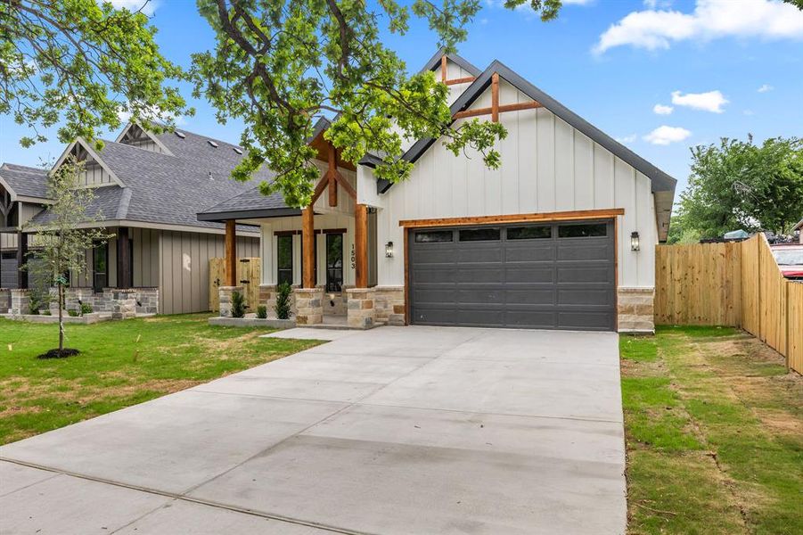 Front exterior of a new home in , Fort Worth, TX, highlighting curb appeal (Image 26).