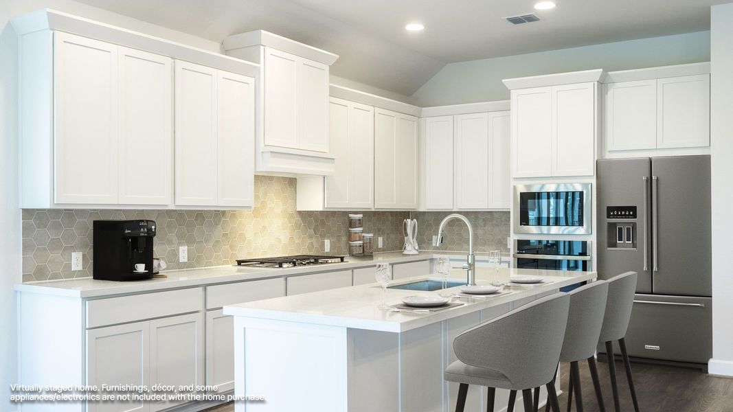 Furnished interior view inside a new home in Parmer Ranch, Georgetown (Image 4).