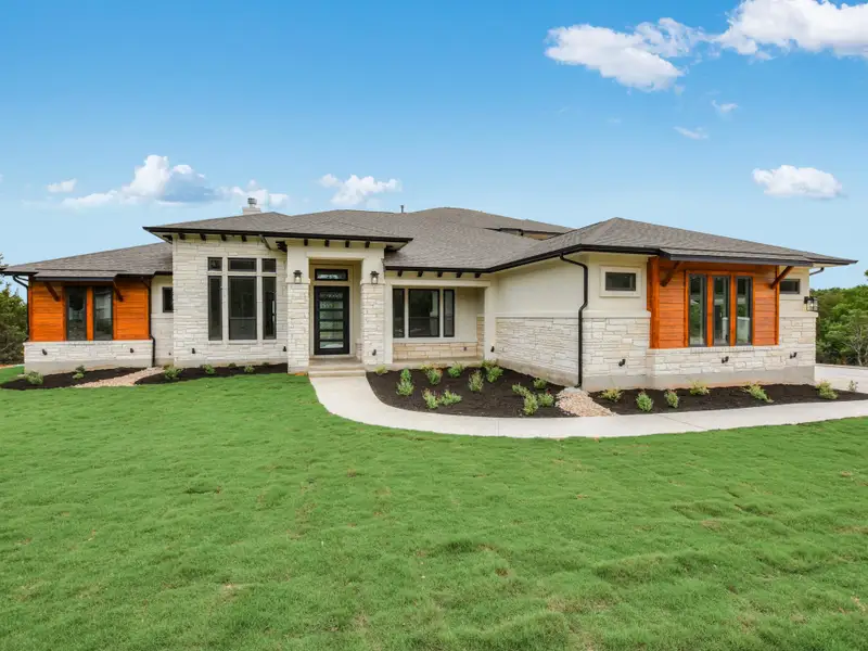 Representative exterior details of a home built from the Santa Barbara II by Giddens Homes in Scofield Farms Estates, Georgetown (Image 47).