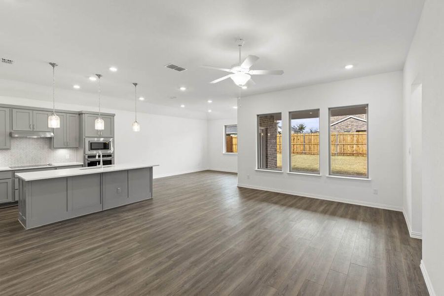 Open Kitchen-Living-Dining Room Representative Photo