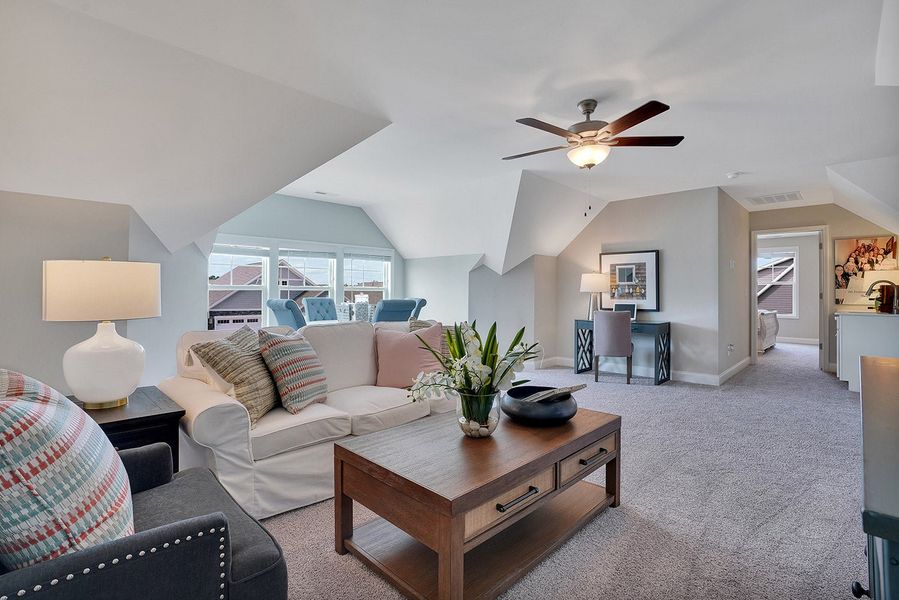 Representative furnished interior of a home built from the Promenade by McKee Homes in The Cottages at 78 North, Sanford (Image 28).