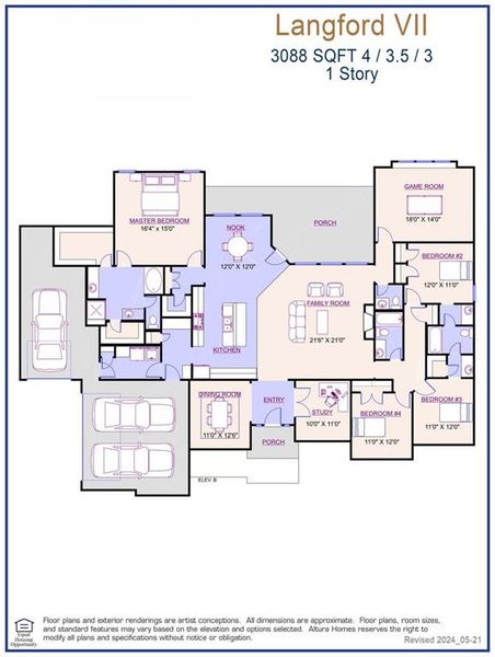 Langford 7 Floorplan - Representative Langford 7 Floorplan - Representative