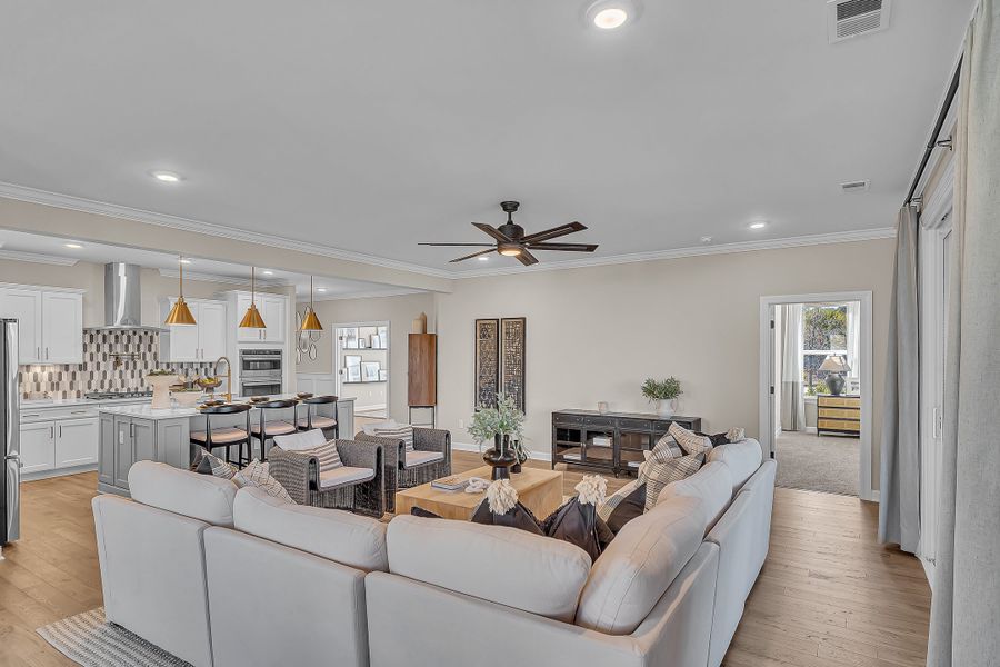 Furnished interior view inside a new home in Bridgewater - Shorehaven Village, Little River (Image 13).