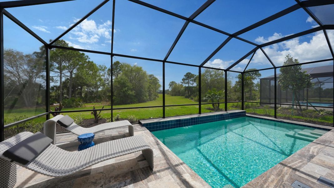 Exterior details and patio area of a home in Avelina, Venice (Image 4).