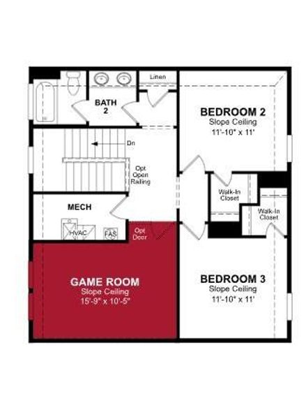 Beazer Homes Treeline Alpine Floorplan.