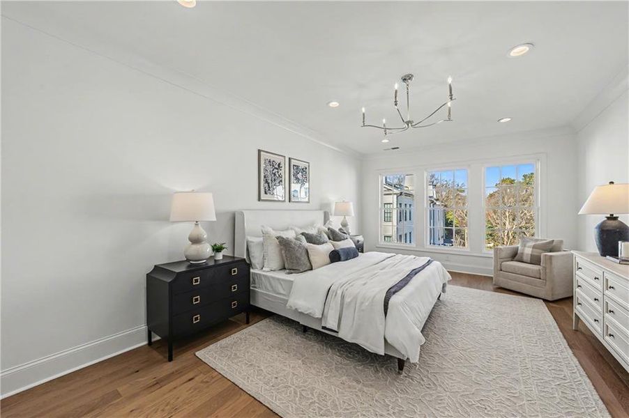 Furnished interior view inside a new home in Mayfair on Main, Alpharetta (Image 40).