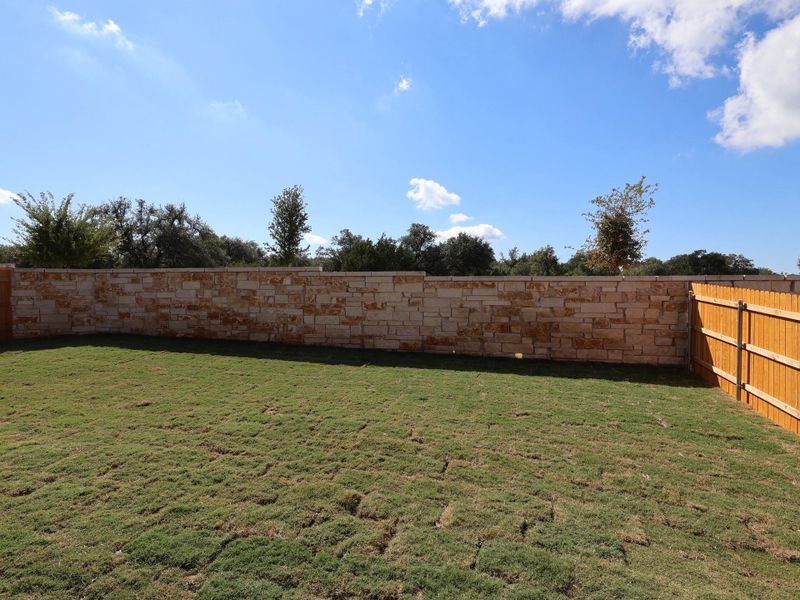 Exterior details and patio area of a home in Marble Creek Crossing, Austin (Image 4). Exterior details and patio area of a home in Marble Creek Crossing, Austin (Image 4).