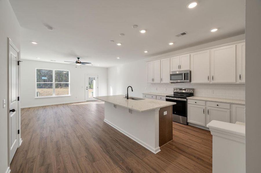 Furnished interior view inside a new home in The Landings at Montague, Goose Creek (Image 2).