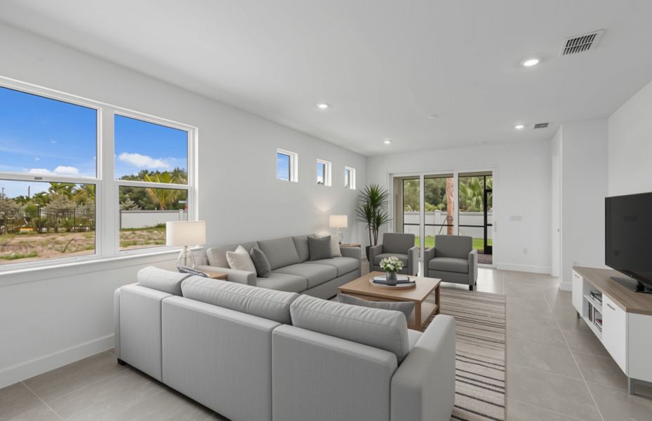 Furnished interior view inside a new home in Shores at Stillwater, Englewood (Image 7).
