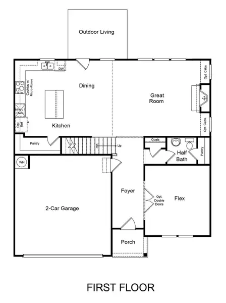 2D floor plan layout of this home in Bailey Fence, Dacula, GA (Image 2). 2D floor plan layout of this home in Bailey Fence, Dacula, GA (Image 2).