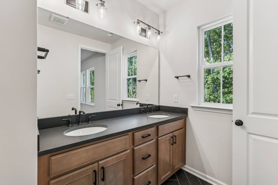 Representative furnished interior of a home built from the Isla by Tri Pointe Homes in Twinleaf Townes, Chapel Hill (Image 10).