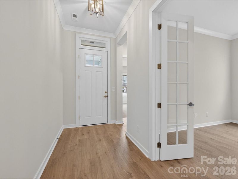 Spacious, unfurnished interior of a new home in North Creek Village, Huntersville (Image 32). Spacious, unfurnished interior of a new home in North Creek Village, Huntersville (Image 32).