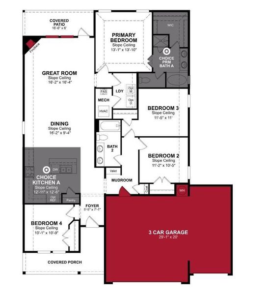 Beazer Homes Brookville Estates Brooks Floorplan.