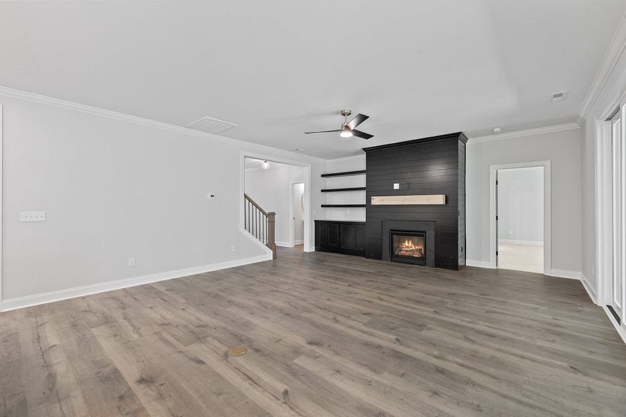 Representative unfurnished interior of a home built from the The Bradley by RobuckHomes in Baylee Ridge, Selma (Image 153). Representative unfurnished interior of a home built from the The Bradley by RobuckHomes in Baylee Ridge, Selma (Image 153).