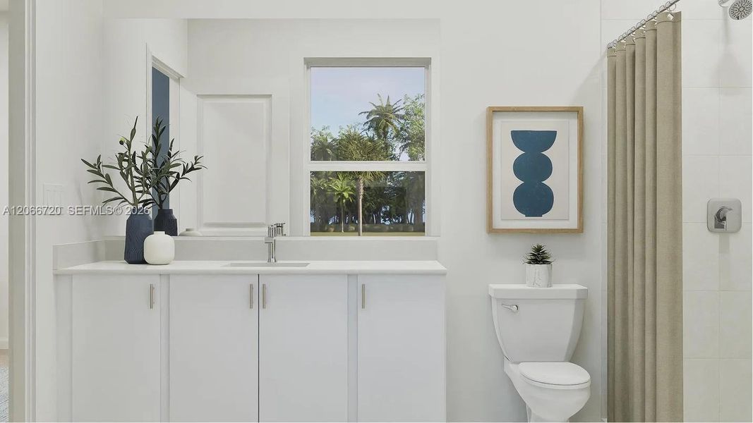Furnished interior view inside a new home in Coral Landings, Miami (Image 8).