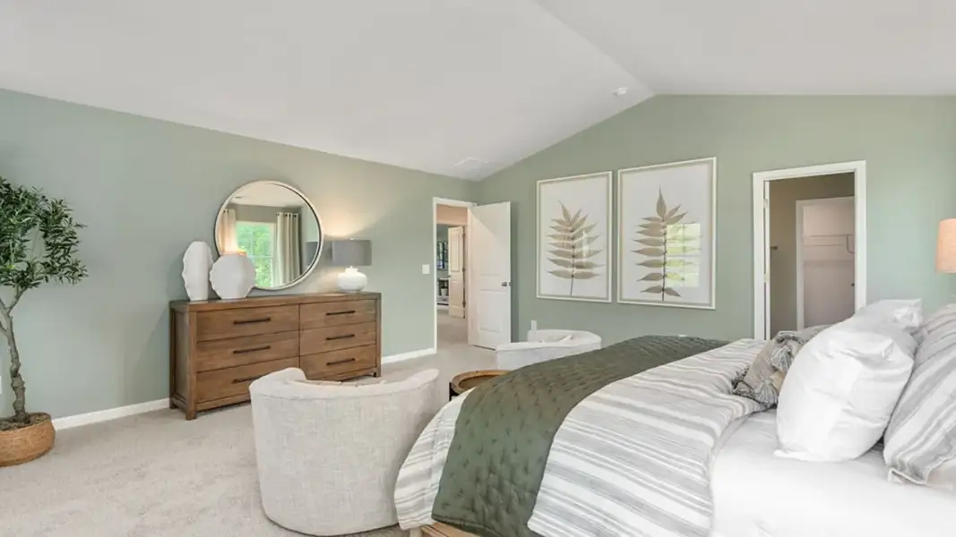 Furnished interior view inside a new home in The Estates at Edinborough, Gibsonville (Image 24).