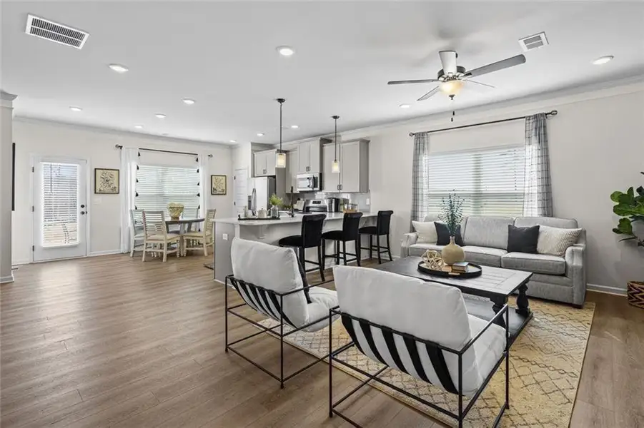 Furnished interior view inside a new home in Sanders Park, Austell (Image 4).