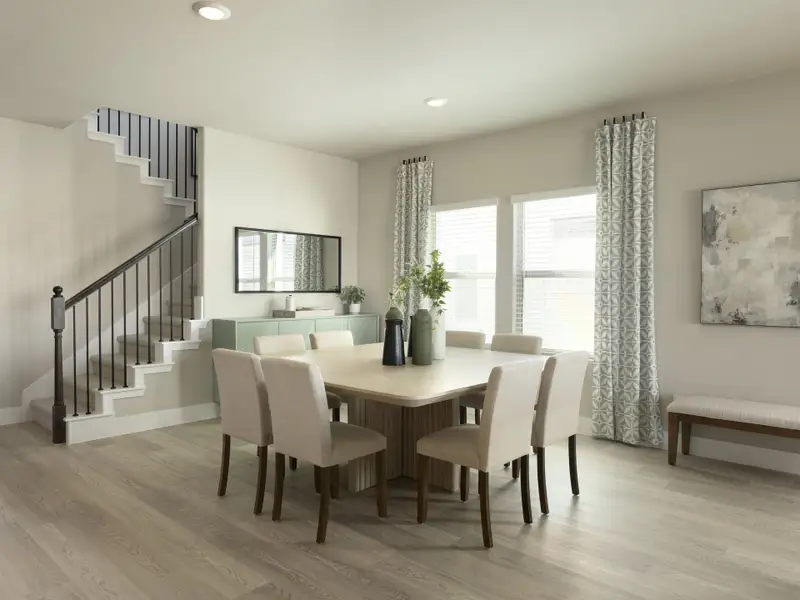 Furnished interior view inside a new home in Lakehaven - Signature Series, Farmersville (Image 3).