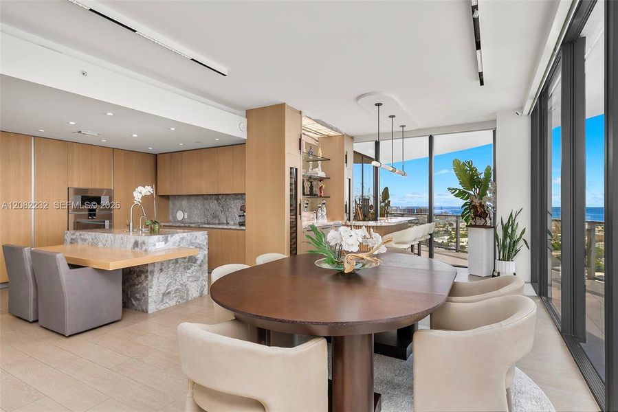 Furnished interior view inside a new home in , Miami Beach (Image 35).