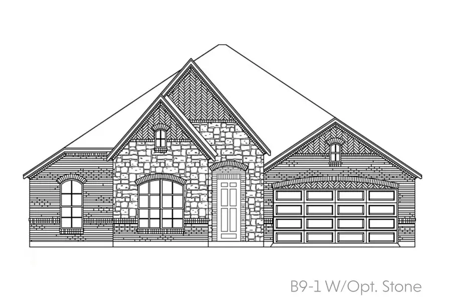Representative rendering of the exterior for the Cambridge by John Houston Homes (Image 4).