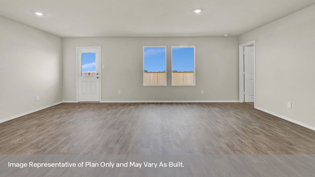 Representative unfurnished interior of a home built from the The Anderson by D.R. Horton in Swenson Heights, Seguin (Image 15). Representative unfurnished interior of a home built from the The Anderson by D.R. Horton in Swenson Heights, Seguin (Image 15).