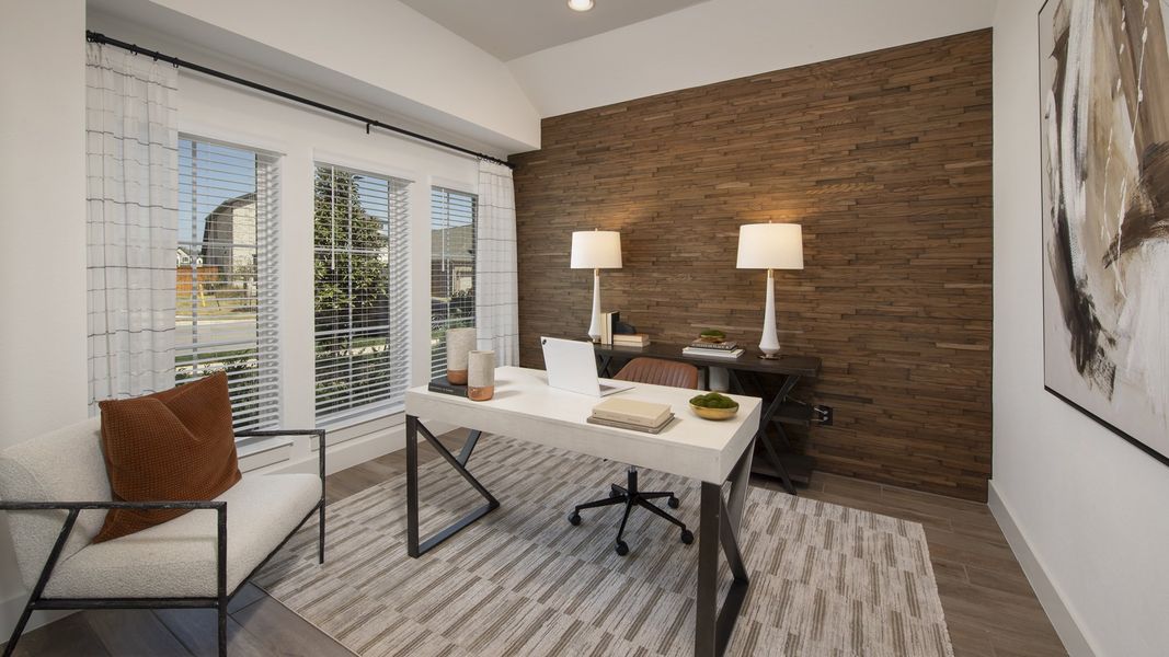 Furnished interior view inside a new home in Parkside on the River West, Georgetown (Image 16).