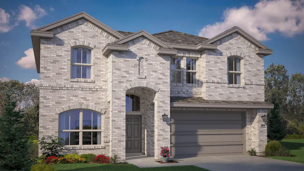 Representative exterior photo of a completed home built from the Redrock by D.R. Horton in Northstar West, Fort Worth, TX (Image 21).