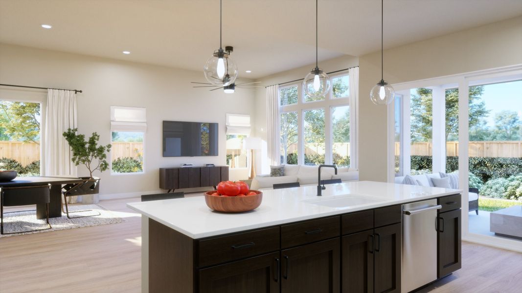 Representative furnished interior of a home built from the 5053 by Risewell Homes in Freedom at Anthem, Kyle (Image 4). Representative furnished interior of a home built from the 5053 by Risewell Homes in Freedom at Anthem, Kyle (Image 4).