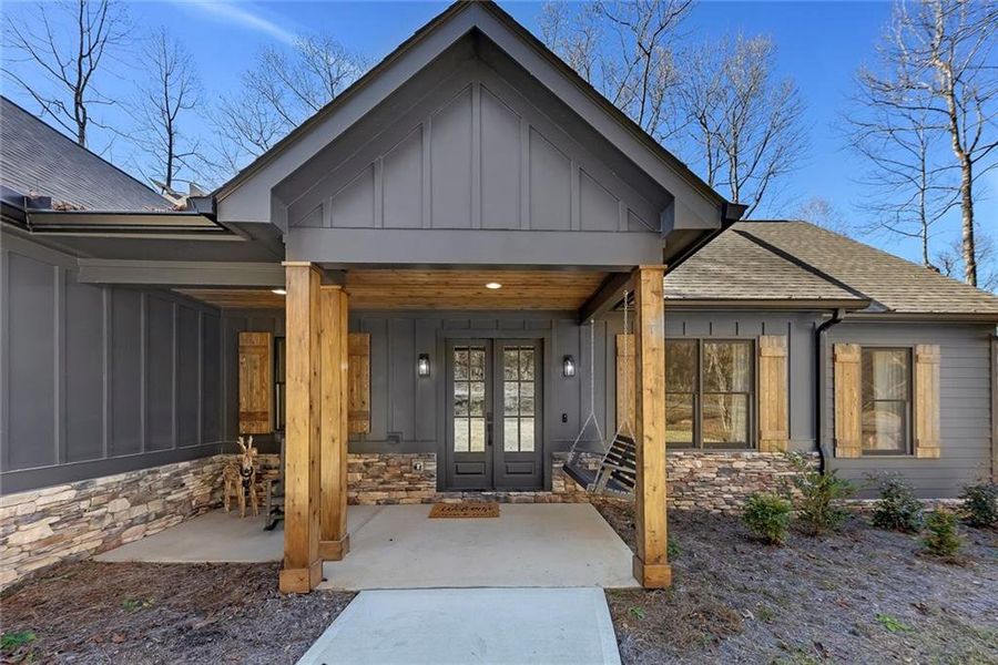 Exterior details and patio area of a home in , Talking Rock (Image 25).