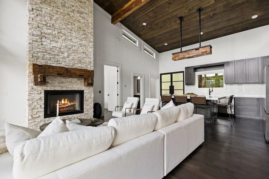 Furnished interior view inside a new home in , Mineral Bluff (Image 29).