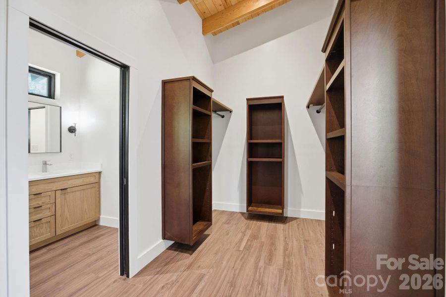 Primary walk-in closet