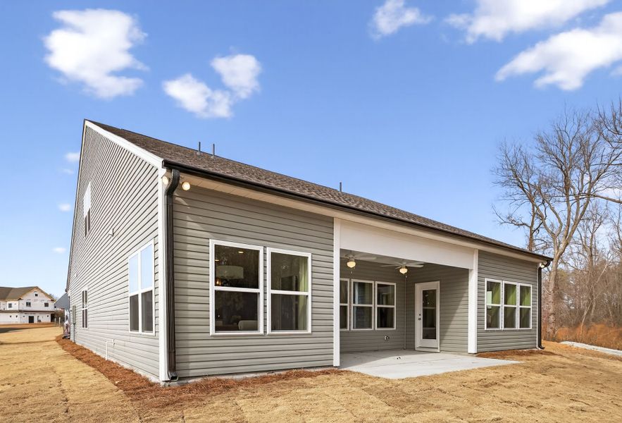 Exterior details and patio area of a home in Nathans Ridge, Lillington (Image 2).