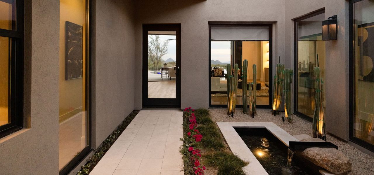 Exterior details and patio area of a home in The Edge at Joy Ranch, Scottsdale (Image 2).