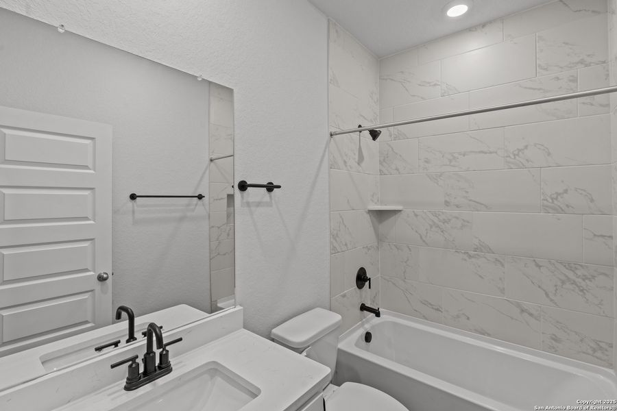 Furnished interior view inside a new home in August Fields, New Braunfels (Image 5).