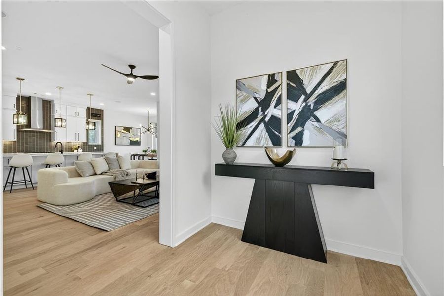 Furnished interior view inside a new home in , Atlanta (Image 11).