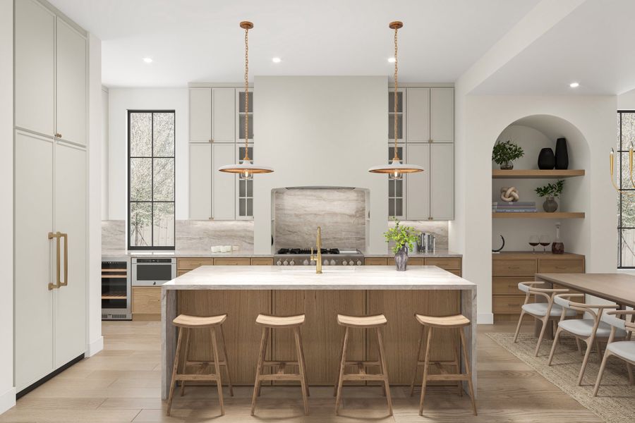 Representative furnished interior of a home built from the The Daphne by Homebound in The Villas at Lakeside, Flower Mound (Image 5).