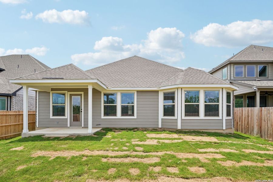 Exterior details and patio area of a home in , San Antonio (Image 33).