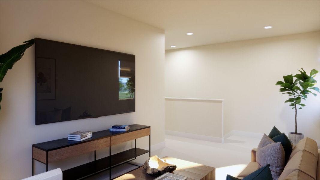 Furnished interior view inside a new home in Freedom at Anthem, Kyle (Image 12).