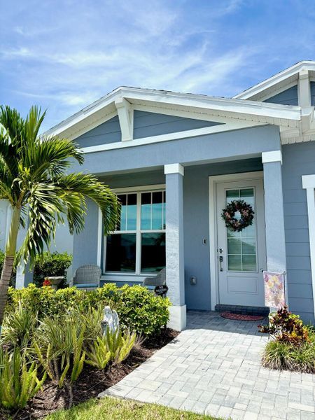 Exterior details and patio area of a home in Tradition - Kenley, Port St. Lucie (Image 3). Exterior details and patio area of a home in Tradition - Kenley, Port St. Lucie (Image 3).