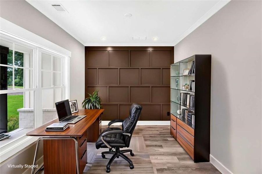 Furnished interior view inside a new home in , Hoschton (Image 10).