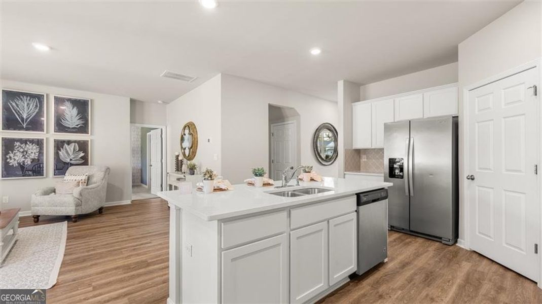 Furnished interior view inside a new home in Twin Lakes, Hoschton (Image 3). Furnished interior view inside a new home in Twin Lakes, Hoschton (Image 3).