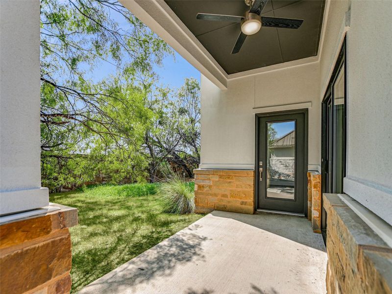Exterior details and patio area of a home in , Horseshoe Bay (Image 18). Exterior details and patio area of a home in , Horseshoe Bay (Image 18).