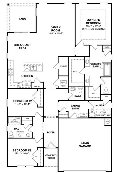 2D floor plan layout for the Meadow by M/I Homes in Boulder Ridge, Gastonia, NC (Image 3). 2D floor plan layout for the Meadow by M/I Homes in Boulder Ridge, Gastonia, NC (Image 3).