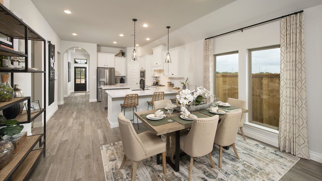 Furnished interior view inside a new home in Briggs Ranch, San Antonio (Image 81).