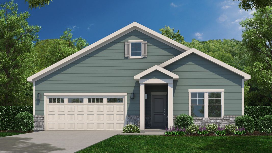 Representative exterior photo of a completed home built from the Capri by Epcon Communities in The Fairways, Eden, NC (Image 2). Representative exterior photo of a completed home built from the Capri by Epcon Communities in The Fairways, Eden, NC (Image 2).