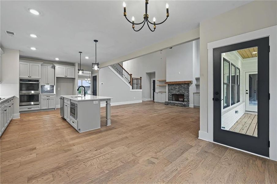 Furnished interior view inside a new home in SteepleChase, Hoschton (Image 3).
