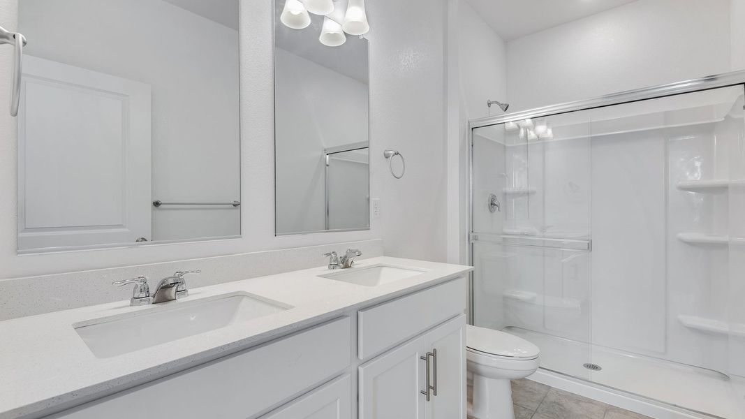 Furnished interior view inside a new home in Silver Peaks, Lochbuie (Image 7).